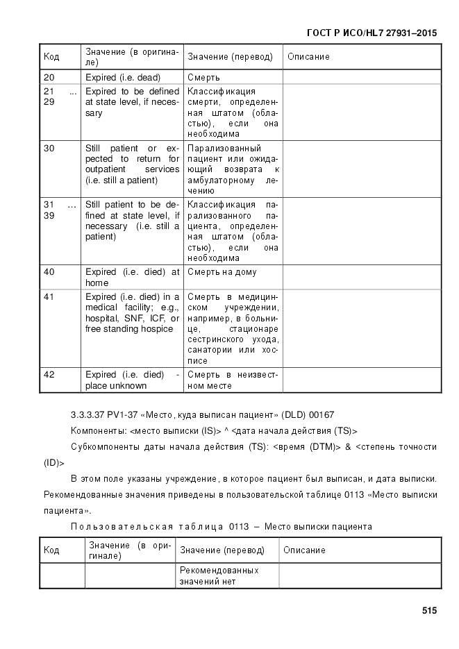 ГОСТ Р ИСО/HL 7 27931-2015, страница 522